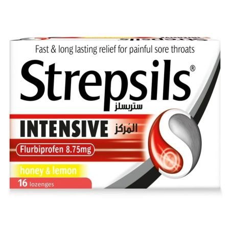 Strepsils Intensive Honey & Lemon Lozenges 16s