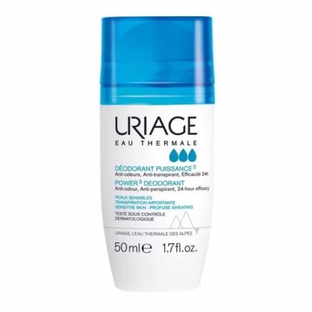 Uriage Power-3 Antiperspirant 24 Hours Fresh Deodorant Roll On 50ml