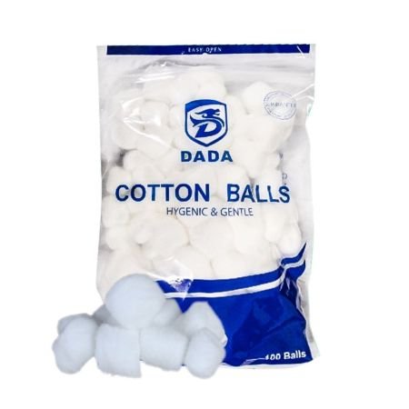 Dada Cotton Balls Hygienic & Gentle, 100 Serving, Soft & Gentle, High-Quality Cotton