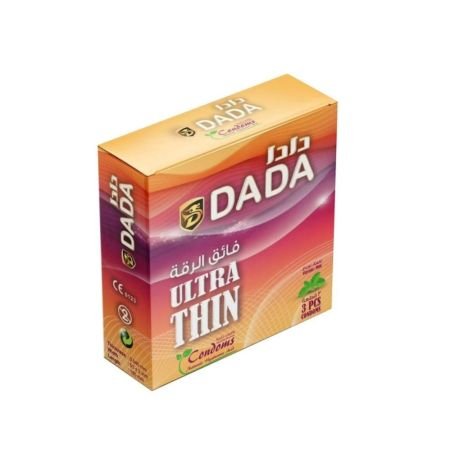 Dada Ultra Thin Mint Condoms, Pack Of 3 Pcs, Reliable Protection, Perfect For Family Planning