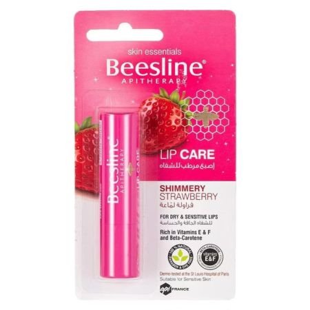 Beesline Apitherapy Lip Care Stick Shimmery Strawberry 4g