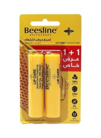 Beesline Apitherapy Lip Care Stick Flavor Free 4g 1+1