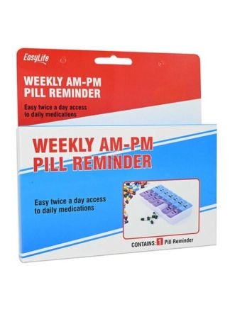 Easy Life Weekly Am-Pm Pill Planner
