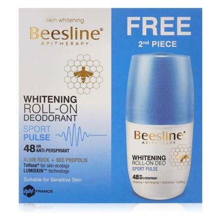 Beesline Sport Pulse Whitening Roll-On Deodorant 50ml 1+1