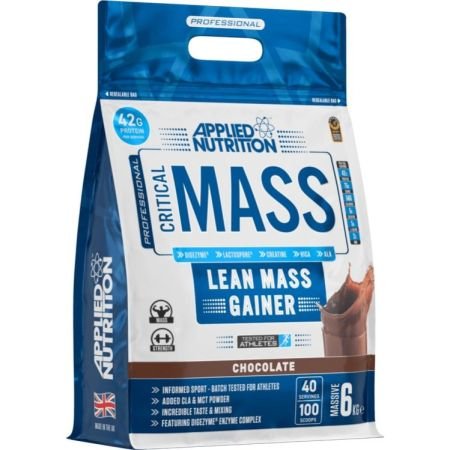 Applied Nutrition Critical Mass - Lean Mass Gainer Chocolate, 6kg - 42g Protein Per Serving