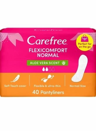 Carefree Panty Liners Flexicomfort Normal Aloe 40 Pieces