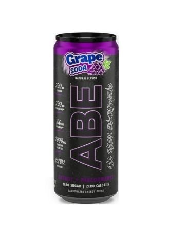 An Abe Energy+Performance Grape Soda 330ml