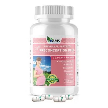 Ams Preconception Plus Vegetable Capsules 180s