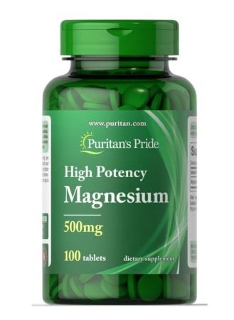 Puritans Pride High Potency Magnesium 500mg Tablets 100s