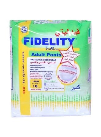 Fidelity Adult Pull-On Pants, Large 10s