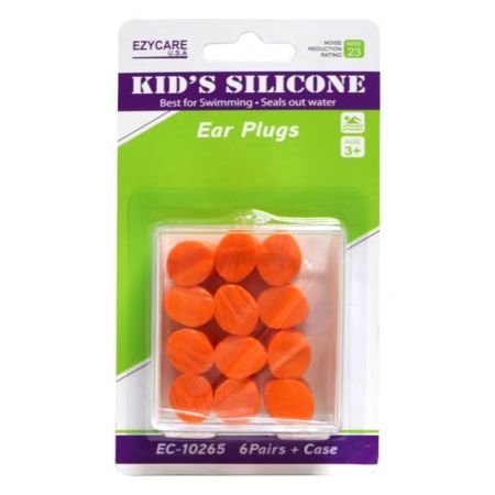 Ezycare Kids Silicone Ear Plugs 6 Pairs 10265