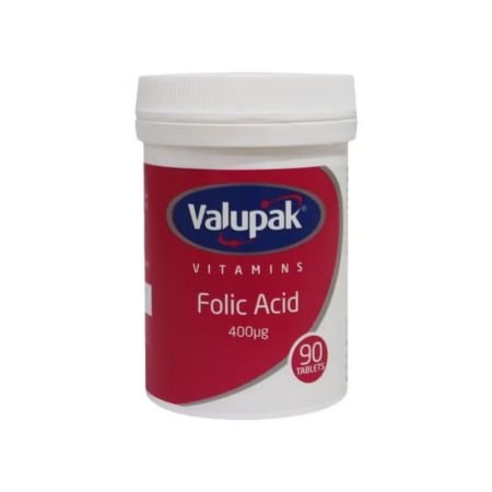 Valupak Folic Acid 400mcg 90s