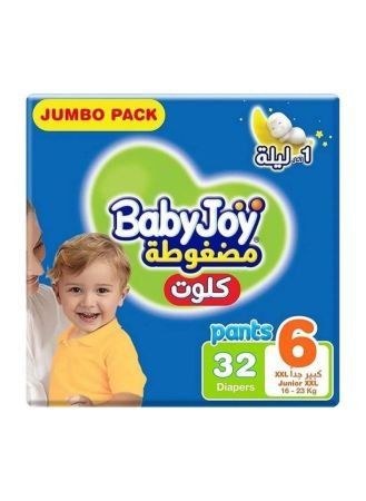 Babyjoy Compressed Pants Size 6 For 16–23kg 32s