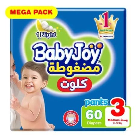 Babyjoy Compressed Pants Size 3 For 6–12kg 60s