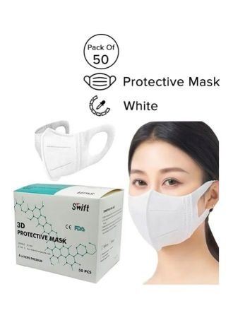 Swift 3D Face Masks 50s Disposable And Breathable Protective Masks