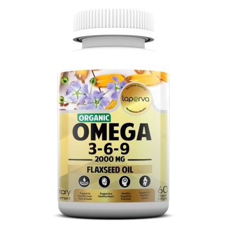 Laperva Organic Omega-3-6-9 2000mg 60 Veggie Softgels