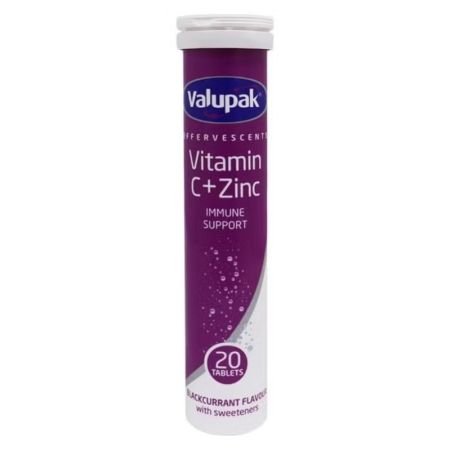 Valupak Vitamin C + Zinc Effervescent Tablet 20s