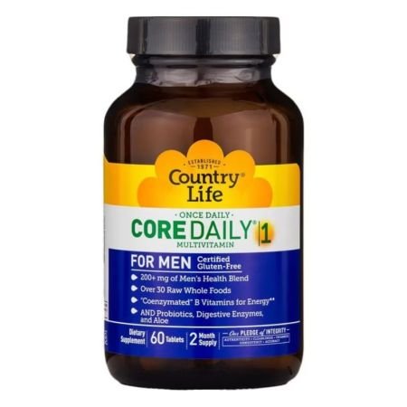 Country Life Core Daily 1 Multivitamin Supplement Tablets For Men, Pack Of 60s