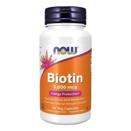 Now Biotin 5000mcg For Energy Production 60s