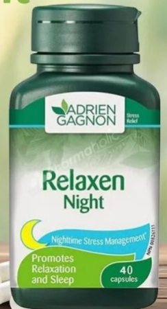 Adrien Gagnon Stress Management Relaxen Night Capsules 40s
