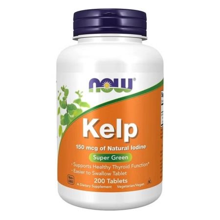 Now Kelp Iodine 150 Mcg For Healthy Thyroid Function 200s