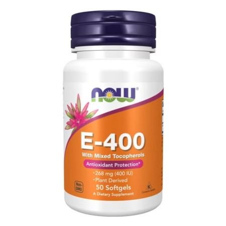 Now E-400 Vitamin E 400iu Antioxidant For Immune & Heart Support 50s