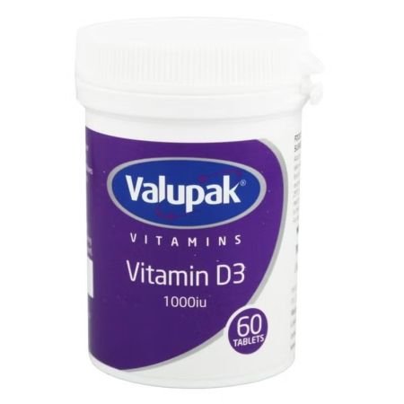 Valupak Vitamin D3 1000iu 60s